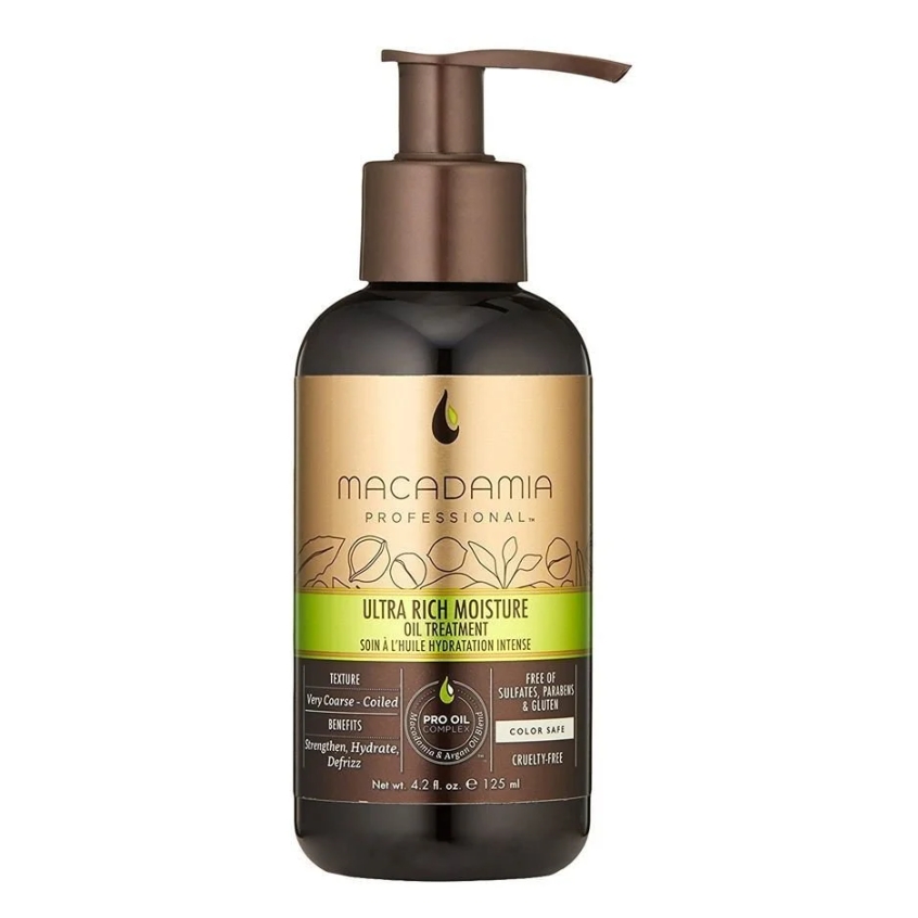 картинка Масло ультра-увлажнение для сухих и жестких волос - (Macadamia Ultra Rich Moisture Oil Treatment) от магазина Одежда+