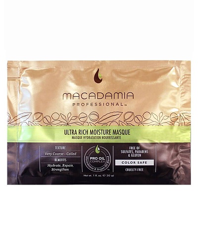Маска ультра-увлажнение для сухих и жестких волос - (Macadamia Ultra Rich Moisture Masque)