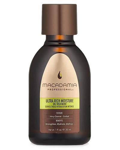 Масло ультра-увлажнение для сухих и жестких волос - (Macadamia Ultra Rich Moisture Oil Treatment)